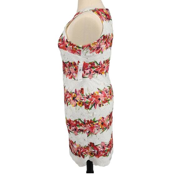 Julia Jordan Tropical Floral Lace Sheath Dress NWT - Picture 5 of 7